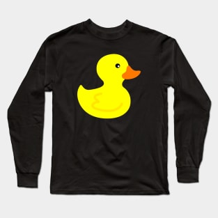 Yellow Rubber Bathing Duck Kids Toddlers Men Women Duckling Long Sleeve T-Shirt